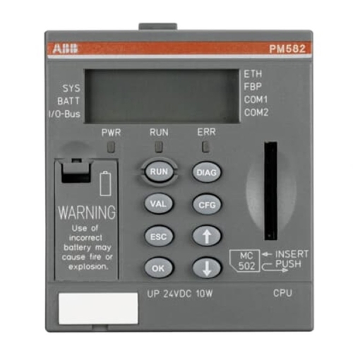 ABB PM582-XC 3ABD00033243 PM582 وحدة المعالجة المركزية