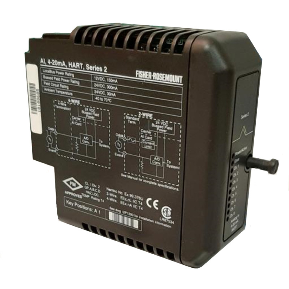 إيمرسون DeltaV VE4003S2B5 بطاقة الإدخال التناظرية